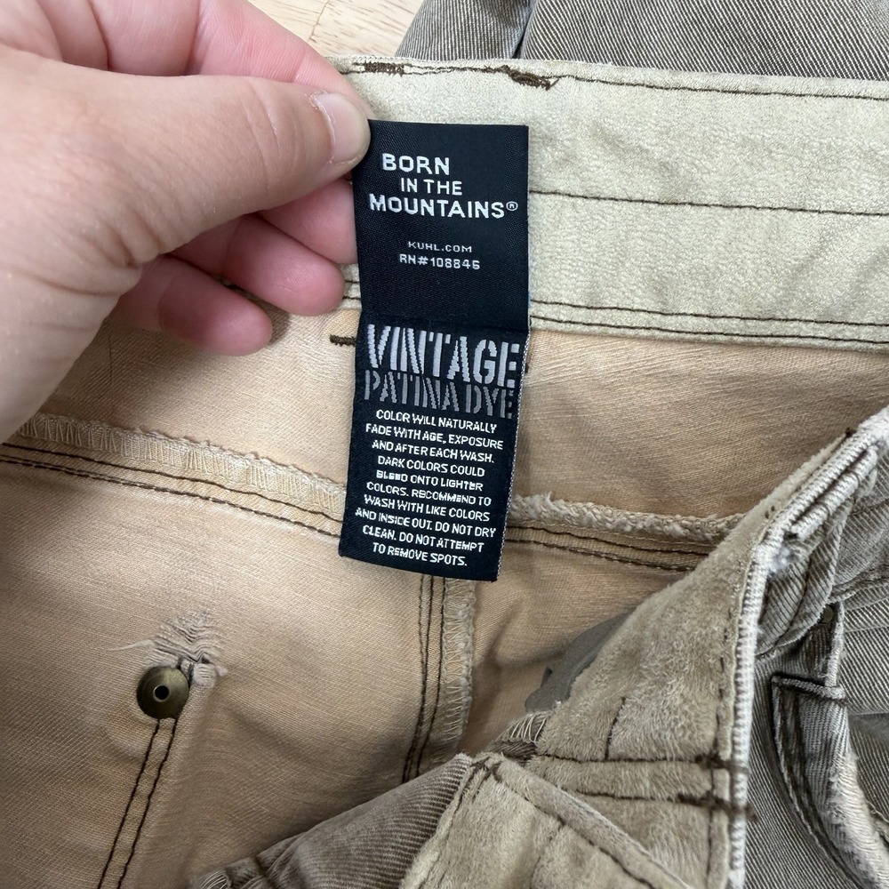 Kuhl Ryder Pants Mens 32x30 Beige Hiking Outdoor Stretch Workwear Distressed - Picture 15 of 16